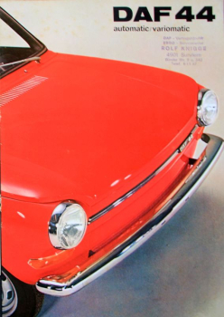 DAF 44 Modelprogram 1971 Carbrochure (6591)